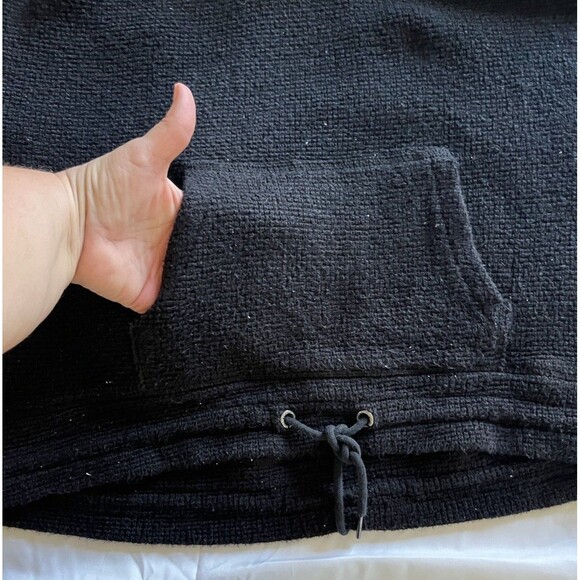 Sweaty Betty Women's Black Restful Boucle High Neck Pocket Jumper Sweater Size L - Picture 5 of 7